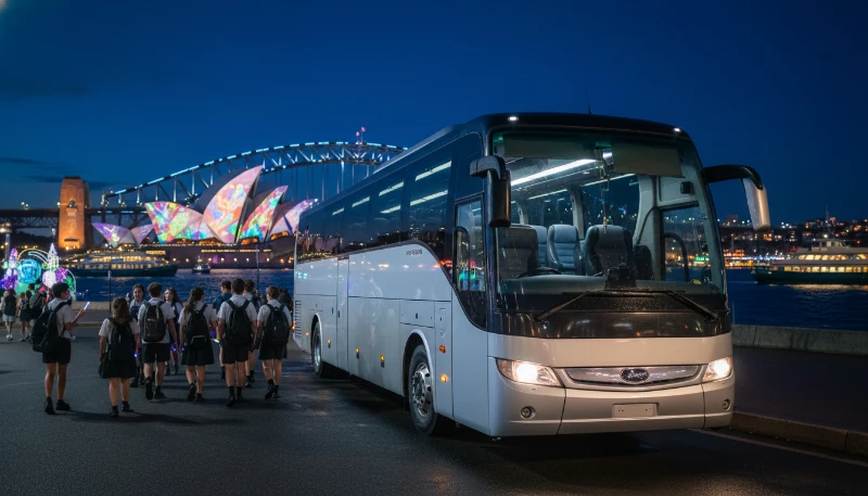 Safe Evening Transport for Vivid Sydney School Excursions: Your Guide to Secure Bus Charter