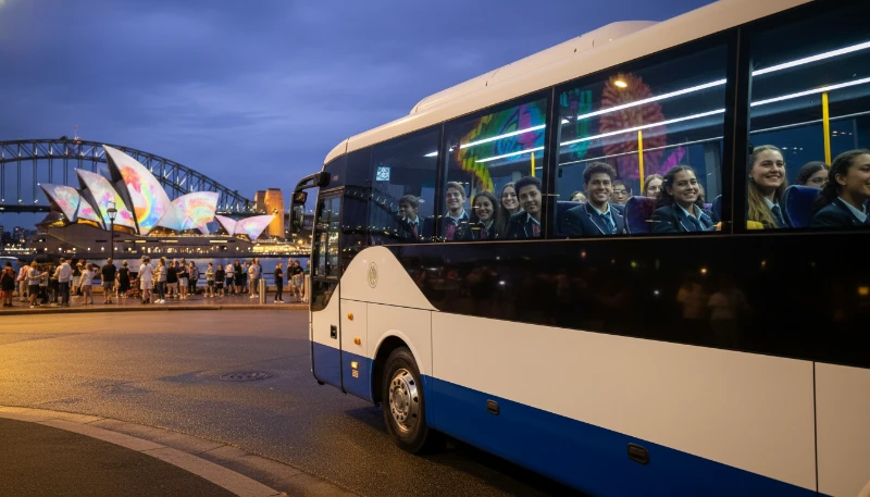 Safe Evening Transport for Vivid Sydney School Excursions: Your Guide to Secure Bus Charter